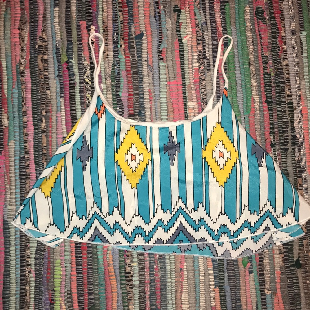 Cropped spaghetti strap tank top